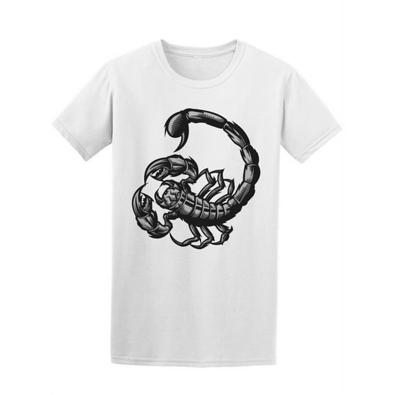 Black Scorpion T-Shirt Men -Image by Shutterstock, Male XX-Large