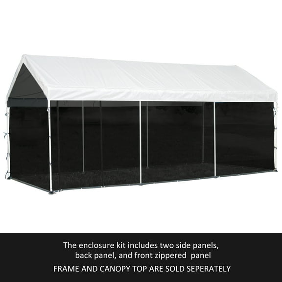 Black Screen House Enclosure Kit for the MaxAP 10 ft. x 20 ft. (Frame and Canopy Sold Separately)