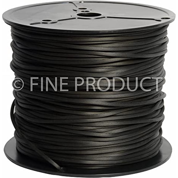 Black Screen Retainer Spline, Serrated, Bulk 15 Lb Roll (0.130")