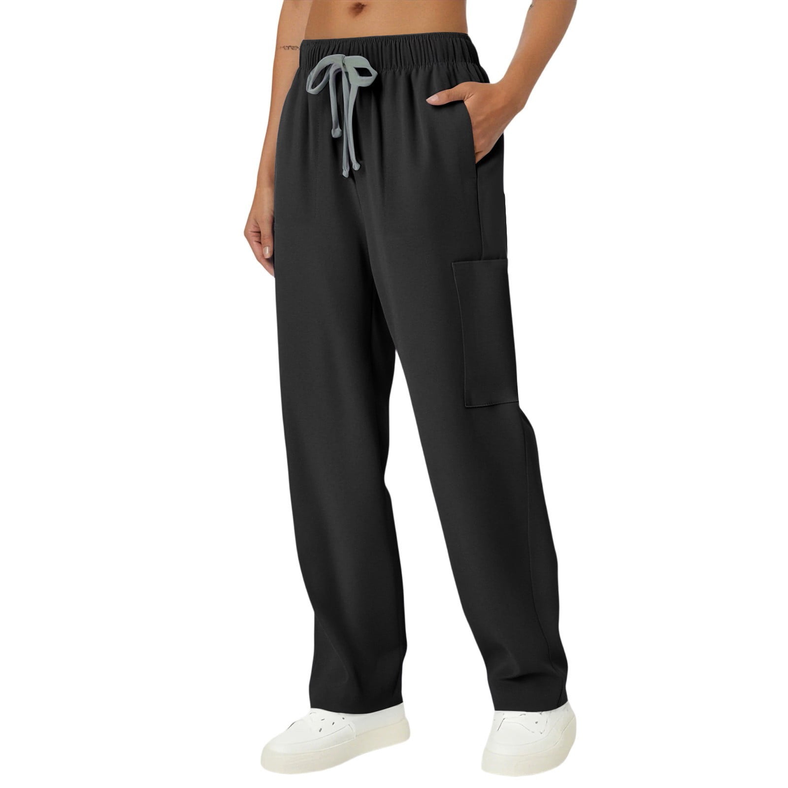 Black Scrub Pants Woman Scrub Pants For Women Jogger Pant With 3 black-scrub-pants-woman-scrub-pants-for-women-jogger-pant-with-3