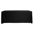 thumbnail image 1 of Black Scuba(Wrinkle Free) Tablecloth Rectangular Oblong 90 x 132 Inch for Restaurant Kitchen Dining Wedding Party Banquet, 1 of 5