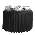 thumbnail image 1 of Black Scuba(Wrinkle Free) Tablecloth Round 108 Inch for Restaurant Kitchen Dining Wedding Party Banquet, 1 of 5