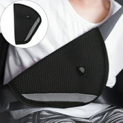 Black Seatbelt Safety Adjuster   Dusknt Triangle Holder Car Seat Belt Protector for Child Baby Kids, Adjustable Comfortable Ride for Spring Travel Essential