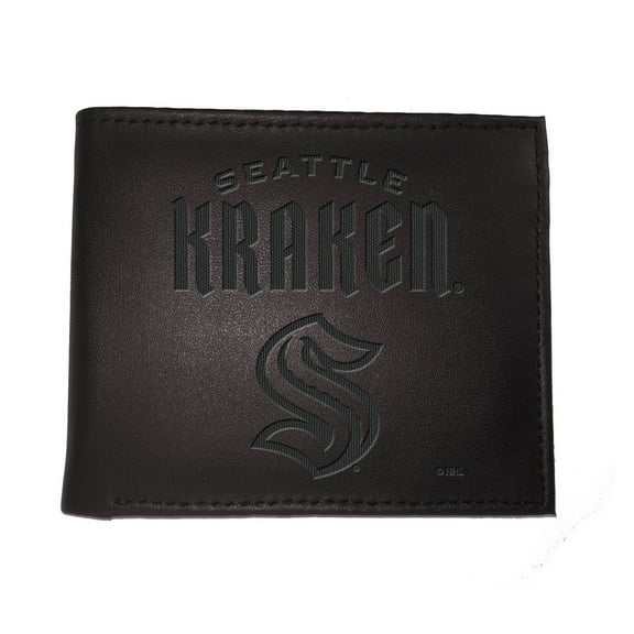 Black Seattle Kraken Hybrid Bi-Fold Wallet