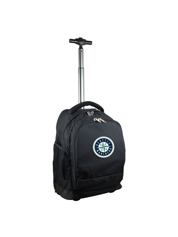 Black Seattle Mariners 19'' Premium Wheeled Backpack