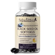 Black Seed Oil Capsule, Cold Pressed Black Cumin Seed Oil Supplement, 120 Capsules