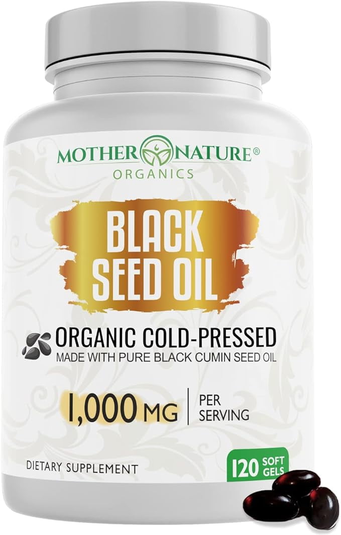 Black Seed Oil Capsules 120 Count NonGMO Liquid) Premium