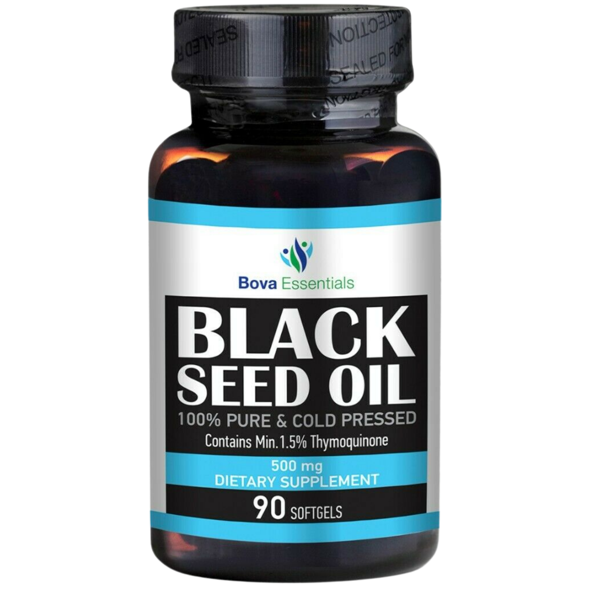Black Seed Oil Capsules 500mg, 90 Count Softgel - 100% Pure Natural ...