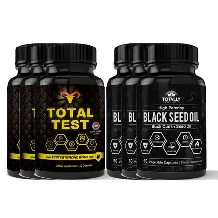 Black Seed Oil and Total Test Testosterone Booster Combo Pack