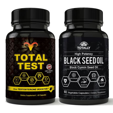 Black Seed Oil and Total Test Testosterone Booster Combo Pack