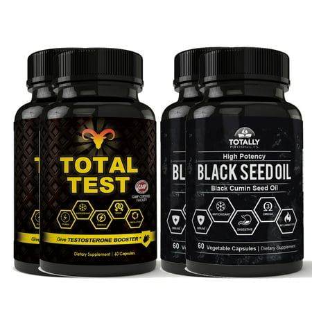 Black Seed Oil and Total Test Testosterone Booster Combo Pack