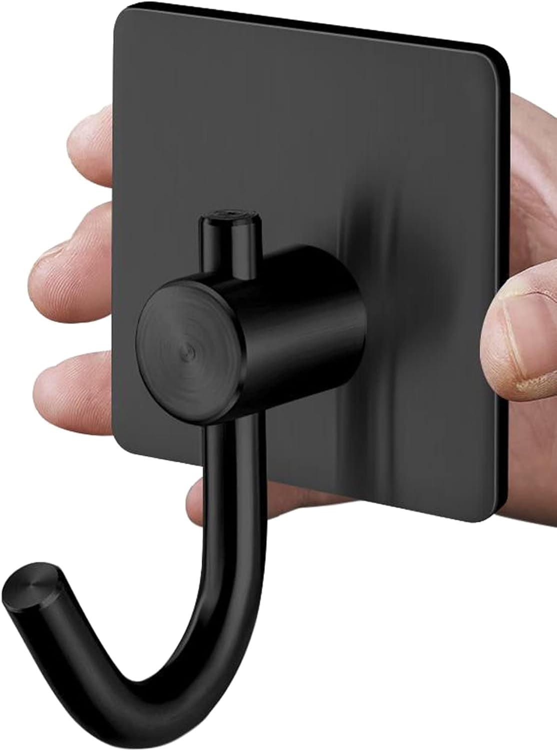 Black SelfAdhesive Coat Hooks 6 Packs