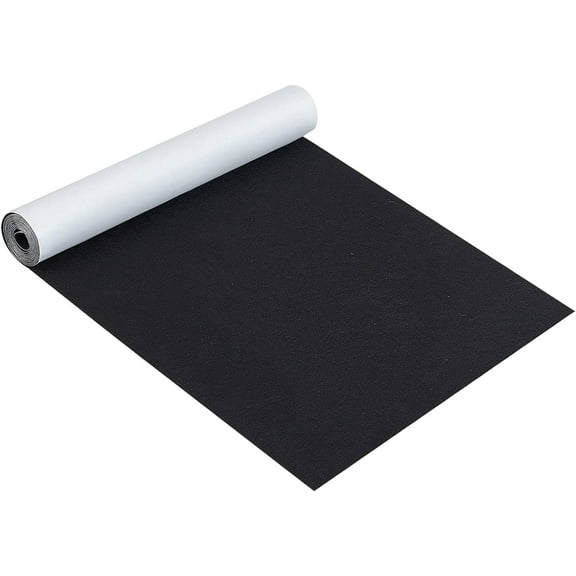 Black Self-Adhesive Felt Fabric 15.7" x 78.7" Shelf Liner for Halloween Decoration DIY Costume Making and Jewelry Drawer Box Fabric Peel Stick 1mm Thick