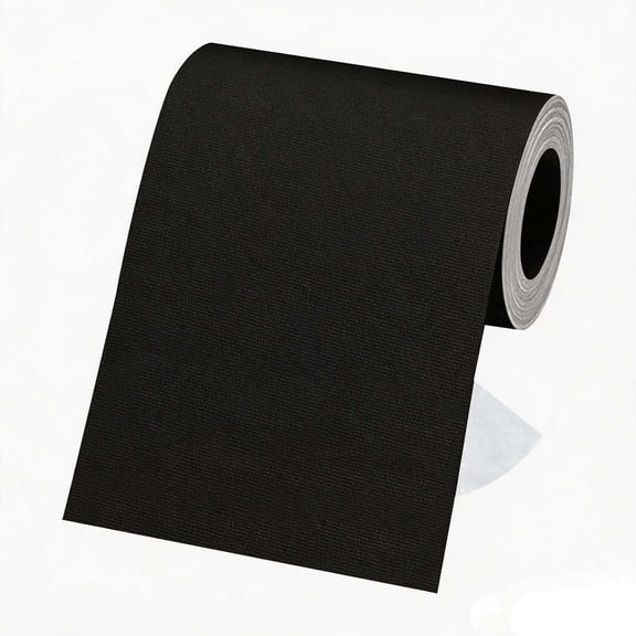 Black Self-Adhesive Tarpaulin Repair Patch, 3.9 x 78.7 in Waterproof Fabric Repair Tape For Tent Tarp Backpack And Umbrella