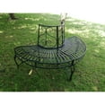 thumbnail image 1 of Black Semi-Circle Tree-Wrap Bench, 1 of 4
