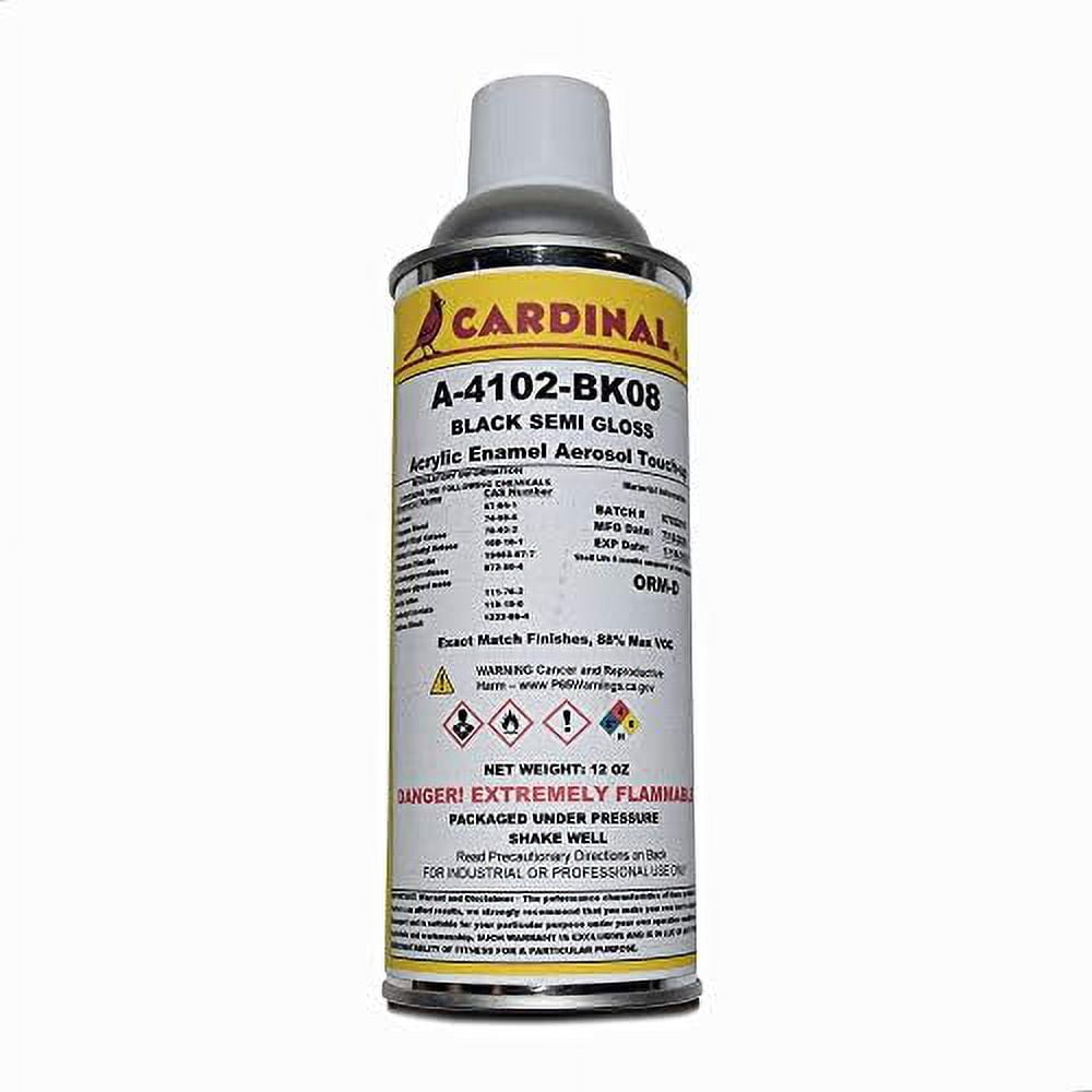 Black SemiGloss Powder Coating TouchUp Spray 12Oz Car Parts Repair Refinishing Clear Coat