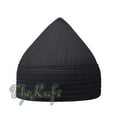 thumbnail image 1 of Black Semi-Rigid Soft Handcrafted Tall Naqshbandi Tariqah Sufi Nakshibendi Kufi Hat, 1 of 2