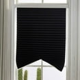 thumbnail image 1 of Black Semi-Sheer Self-Adhesive Pleated Curtain 36X60 Inch - With Privacy Protection, No-Drill Installation, Easy Setup, Sun Protection, Semi-Sheer Light Filtering - For Bedroom,, 1 of 7