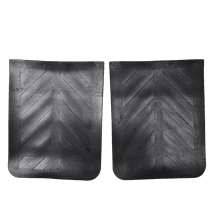 Black Semi Truck and Trailer Mud Flaps - 24" x 30" Heavy Duty Rubber Pair
