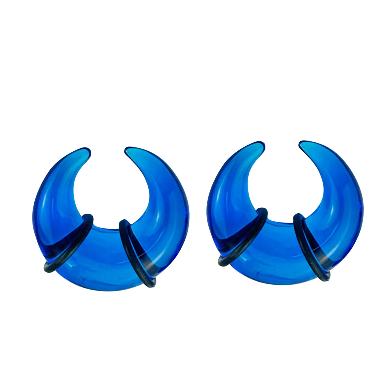 Black Septum Pincher Ring Stretching Ear Plugs Tapers Gauges Gauge L