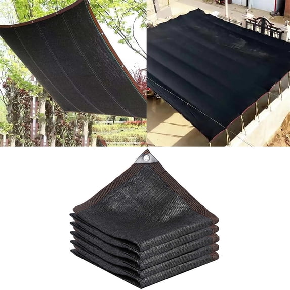 Black Shade Cloth Sunblock Mesh 90% Sunblock Net for Garden Patio Patio Blinds Outdoor for Porch, Uv Resistant Shade Sun Black Net Cloth for Greenhouse Flowers Plants Patio (300*600Cm)