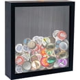 thumbnail image 1 of Black Shadow Box Frame Wood Collection Case With Slot on top 8 x 8, 1 of 6