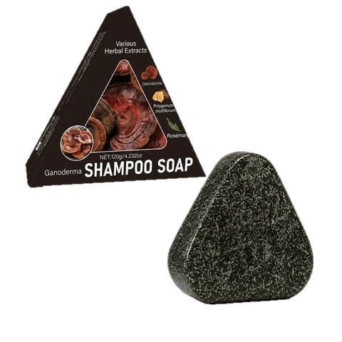 Black Shampoo Soap, Solid Hair Cleaning Soap, Oil Control Hair Soap, Moisturizing Nourishing Hair Care Soap For All Hair Types 120g