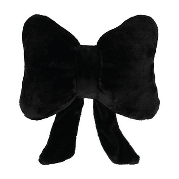 Black Shaped Throw Pillow Soft Stuffed Seat Cushion Velvet Decorative Pillow For Couch Living Room Bed Office Nap Support Lightweight Washable
