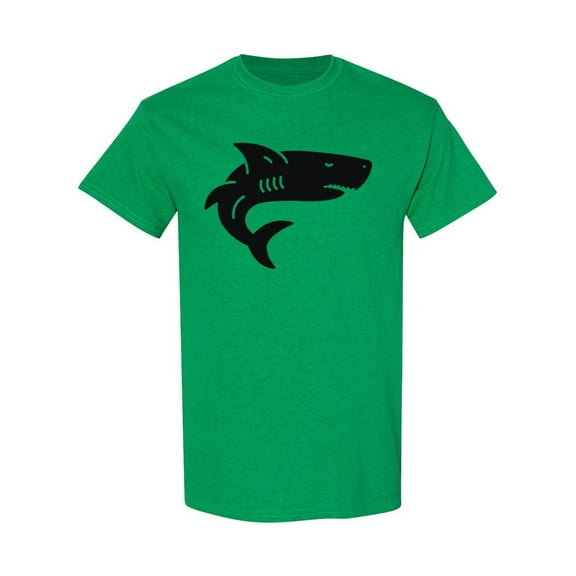 Black Shark Icon T-Shirt Men -Image by Shutterstock, Male 3X-Large