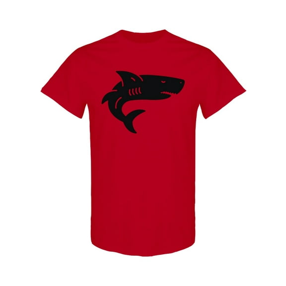 Black Shark Icon T-Shirt Men -Image by Shutterstock, Male Small