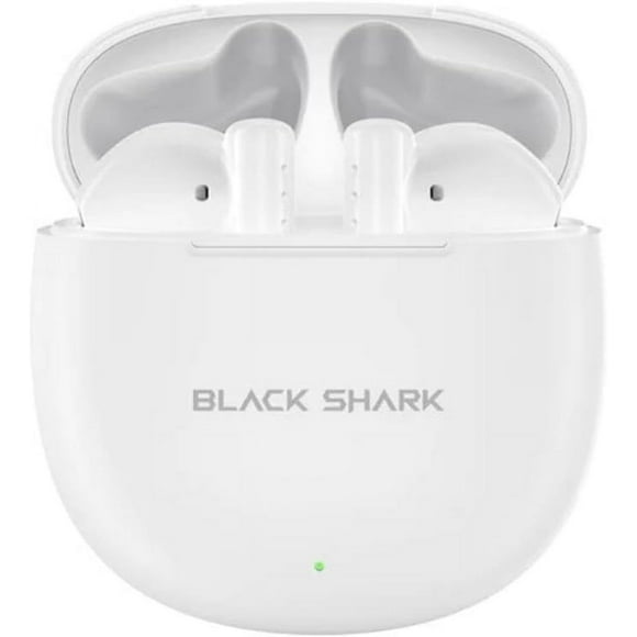 Black Shark Lucifer T9 Bluetooth Headphones, Dual Microphones with Environmental Noise Cancellation, 13mm Dynamic Driver, Bluetooth 5.3, IPX4 Waterproof, Up to 40hrs Gaming Earbuds - (White)