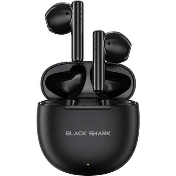 Black Shark Lucifer T9 Bluetooth Headphones, Dual Microphones with Environmental Noise Cancellation, 13mm Dynamic Driver, Bluetooth 5.3, IPX4 Waterproof, Up to 40hrs Gaming Earbuds - (Black)