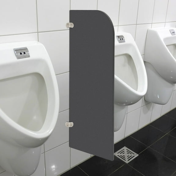 Black Sharp Corne Urinal Screen Partition Wallmounted Urinal Screen Toilet