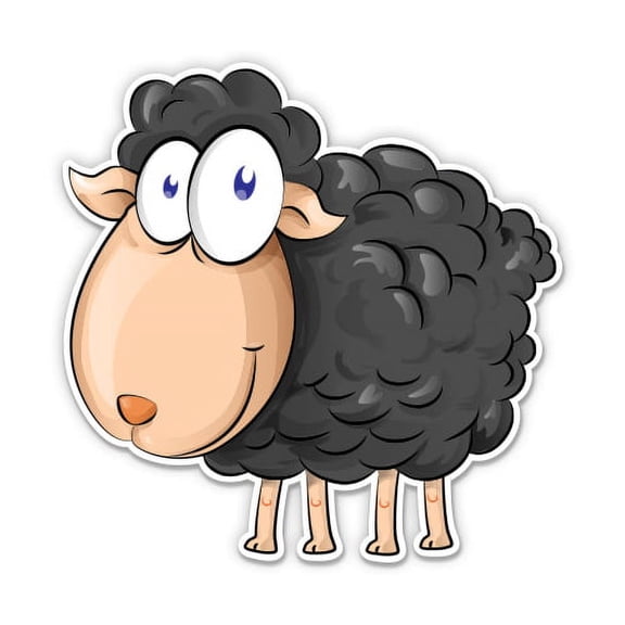 Black Sheep - 3" Vinyl Sticker - For Car Laptop Water Bottle Phone - Waterproof Decal