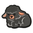 thumbnail image 1 of Black Sheep Lamb Baby Sitting Applique Multi-Color Embroidered Hook & Loop Patch - 2.5 Inch Small, 1 of 5