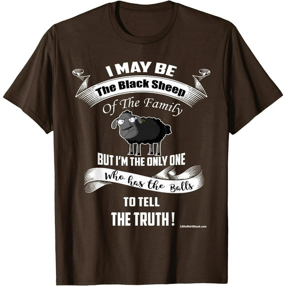 Black Sheep Of The Family Softstyle Unisex T-Shirt,Dark Chocolate Color,Size 3XL