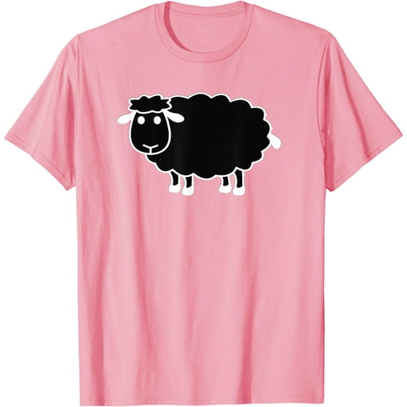 Black Sheep Softstyle Unisex T-Shirt,Light Pink Color,Size 5-6T