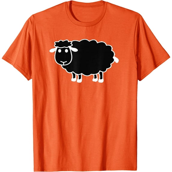 Black Sheep Softstyle Unisex T-Shirt,Orange Color,Size 3T