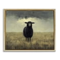 thumbnail image 1 of Stupell Industries Black Sheep in Field Gold Framed Floater Canvas Wall Art, design by Arlington Prints, 25 x 31, 1 of 9
