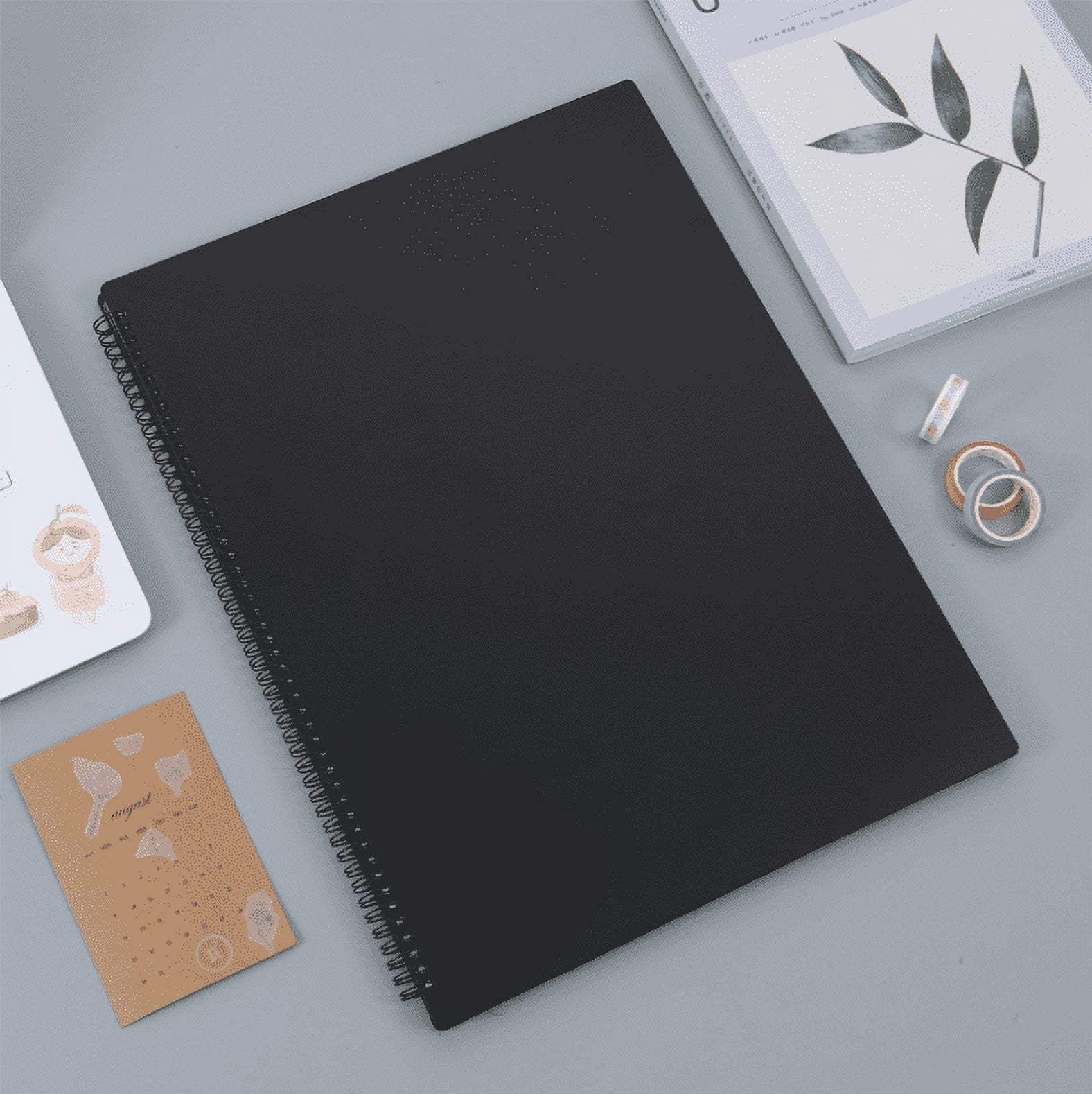 Black Sheet Music Binder B4 Music Sheet Binder with Spiral Binding