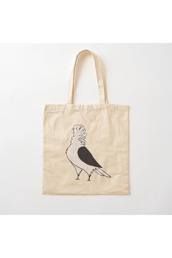 Black Shield Old German Owl Pigeon Canvas Tote Bags, Reusable Shopping Bag
