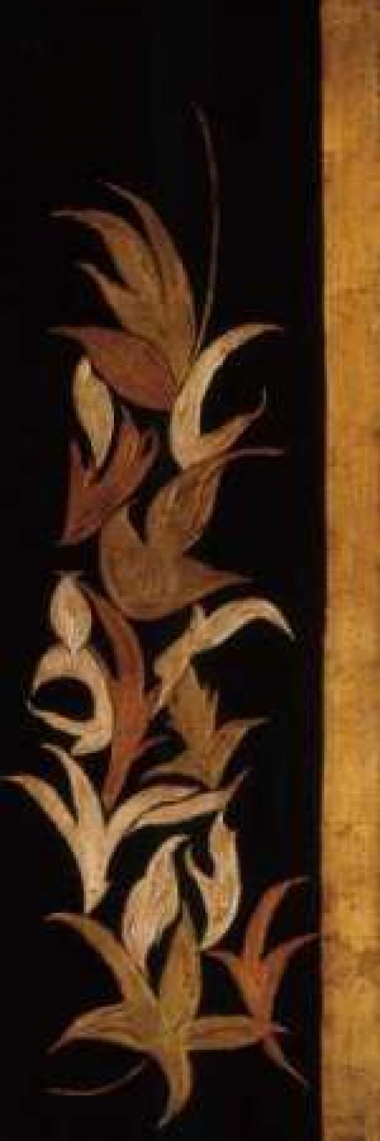 Black Shinwa I Canvas Art - Jennifer Perlmutter (12 x 36)
