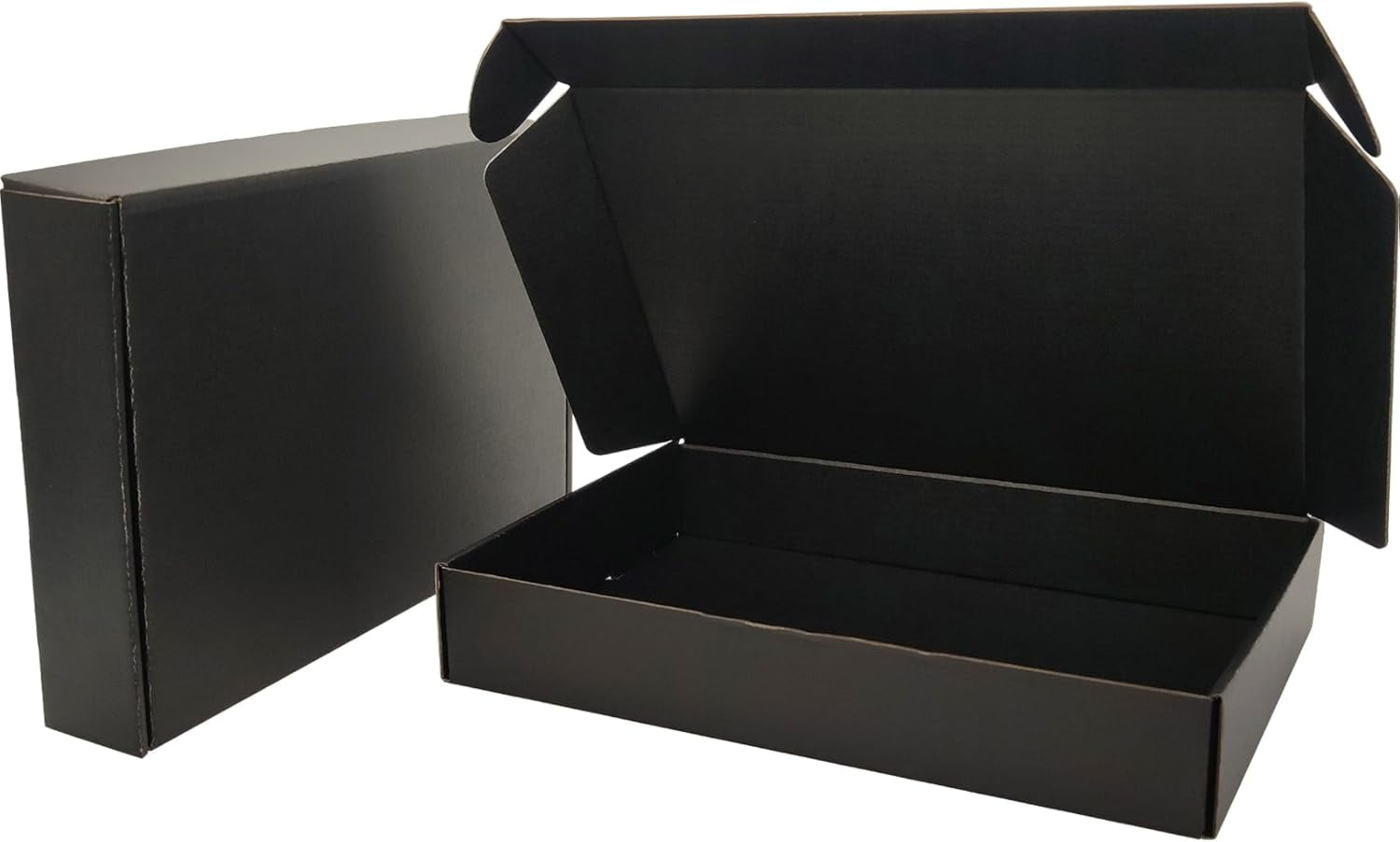 B Small Box Black Shipping Boxes for Small Business Pack of 25-11x8x2 inches ...