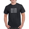thumbnail image 1 of Black Shirt Black Jeans Black Shoes Black Heart Gothic Style Men Black T-Shirt, Male Medium, 1 of 4