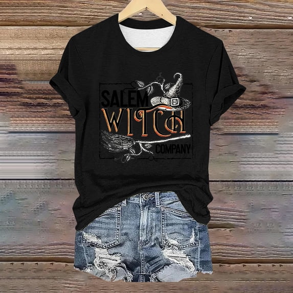 Black Short Sleeve Shirts Crew Neck Funny Graphic Short Sleeve Tee Family Party Rock Tops Blouse XL