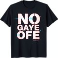 Black Short Sleeve TShirt with Bold 'NO GAYE OFF' Graphic Design