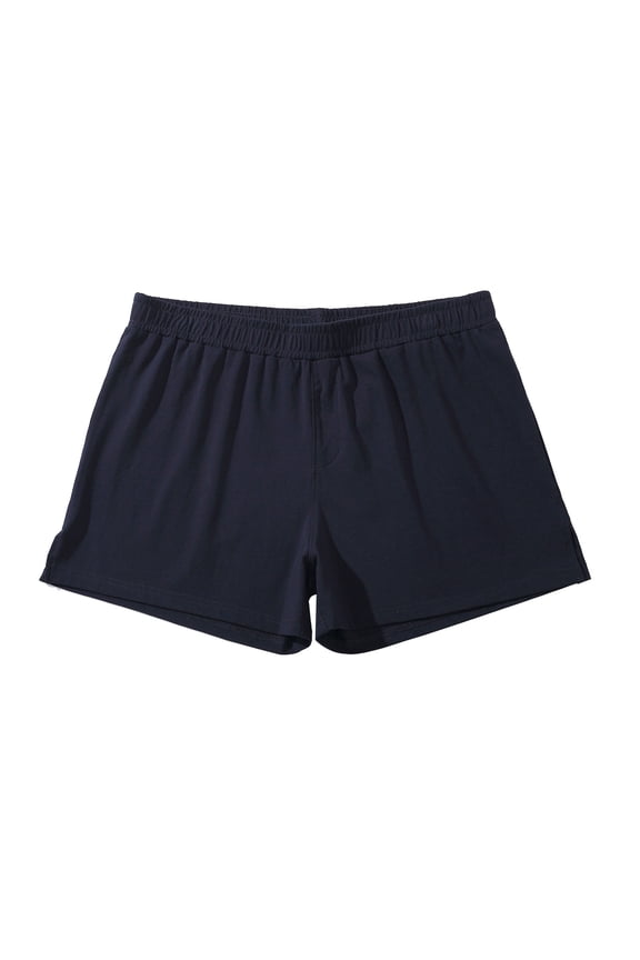 Black Shorts Cotton for Man