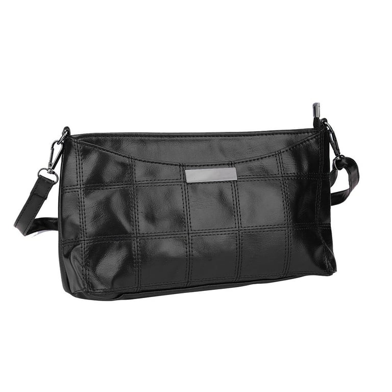 Black Shoulder Bags Messenger bag Shoulder Small square package Women Handbag Leather Plaid Walmart