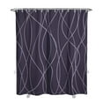 thumbnail image 1 of Black Shower Curtain for Bathroom with Hooks Shower Curtain Set,Purple Stripe Bath Curtains Decorative Shower Curtains Water Repellent Washable, 72x84, 1 of 4