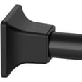 Black Shower Curtain Rod No Drilling,1 Inch Diameter Adjustable Showe